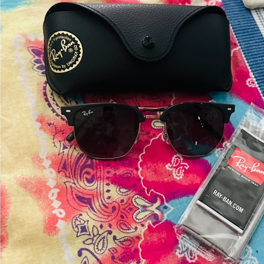 VTG Italy ClubMaster Original tortoise g15 Sunglasses with Case
